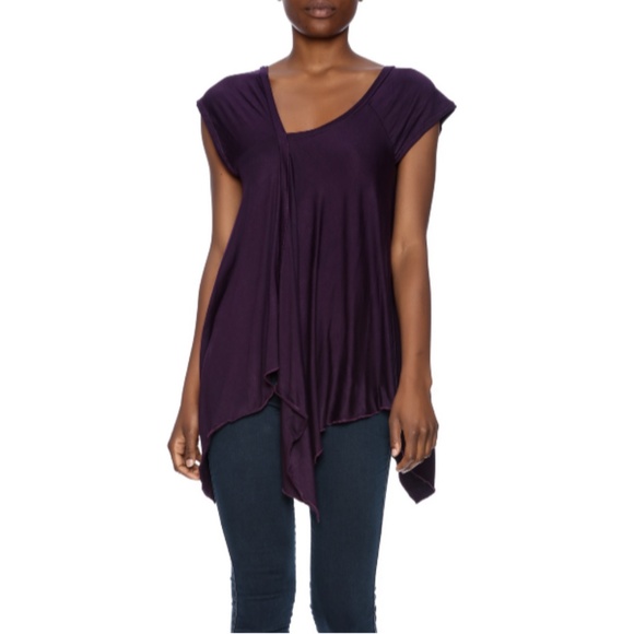 Clea Ray Tops - Handkerchief Hem Top Clea Ray Tops - Handkerchief Hem Top